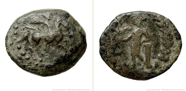 Dardanos, bronze coin — Male deity standing left (CN type 3983)