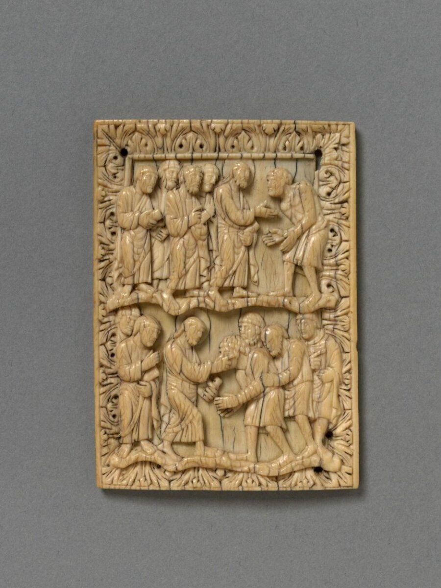 Book cover — The Healing of the Blind Man and The Healing of the Leper, Lorraine, ca. 870-880