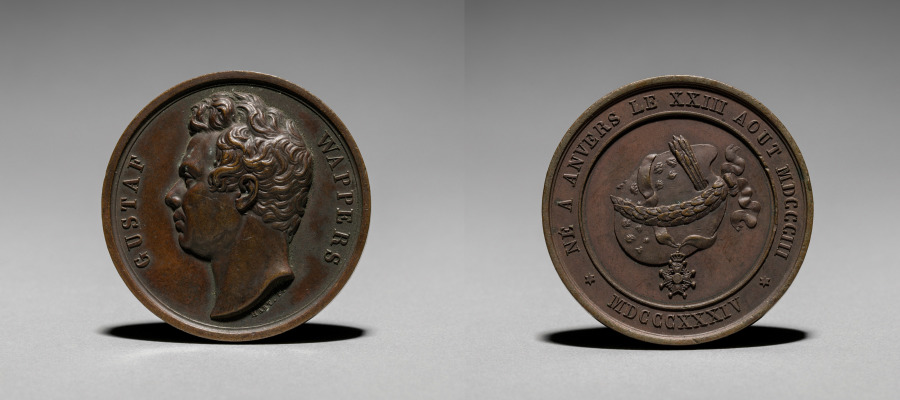Medal: Gustaf Wappers, 1800s (Cleveland Museum of Art 1918.580)