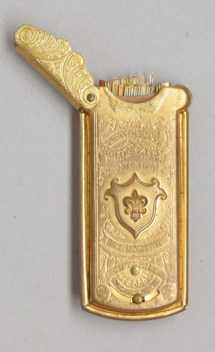Needle case, England, 1868