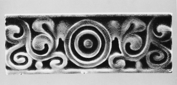 Border Tile, J. and J. G. Low Art Tile Works, 1881