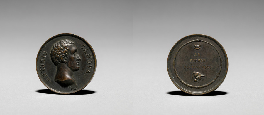 Medal: Antonio Canova, early-mid 1800s (Cleveland Museum of Art 1918.583)