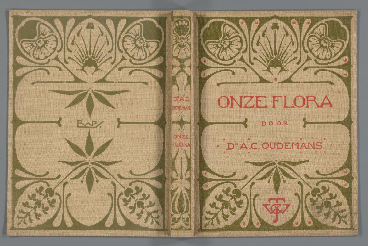Book binding for: A.C. Oudemans, Onze flora, 1900