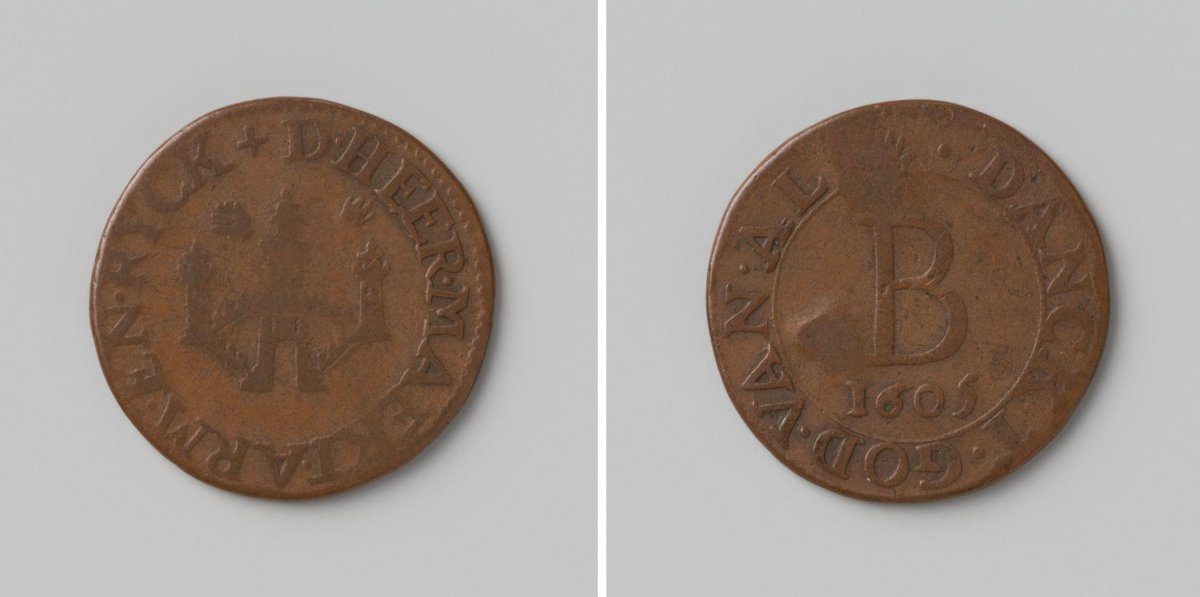 City of Antwerp, token that entitled the bearer to bread at distribution