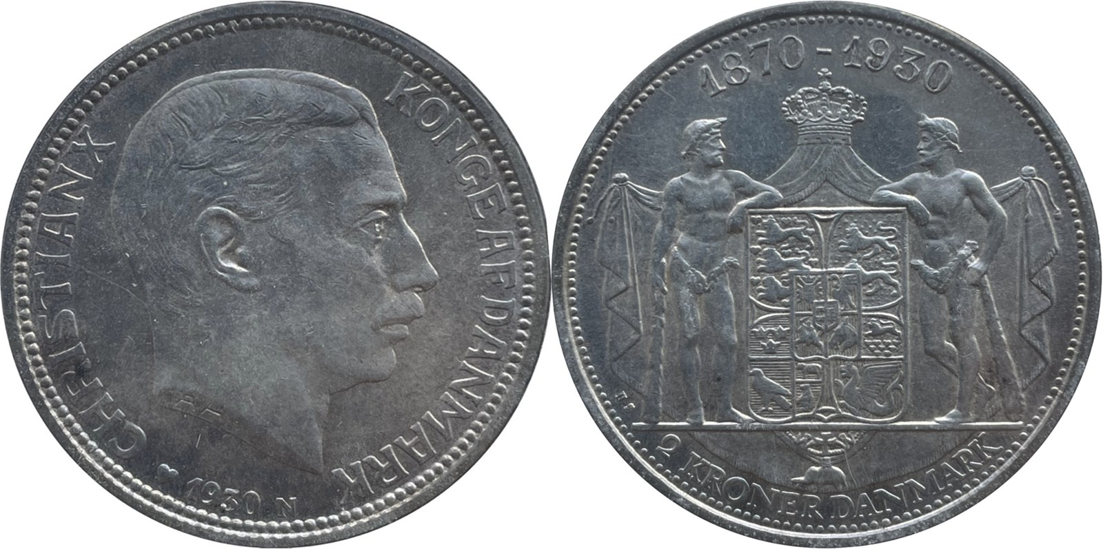 Danish 2 kroner silver