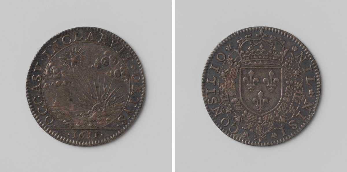 Assassination of Henry IV, King of France, jeton struck by order of the Conseil d'État