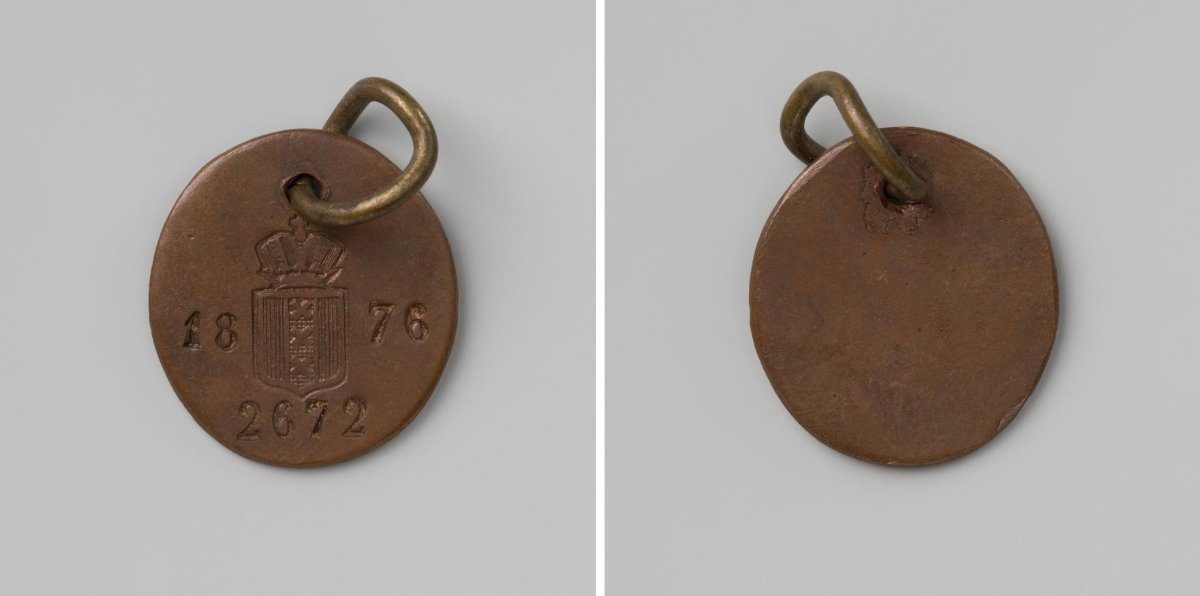 City of Amsterdam, lead token with no. 2872