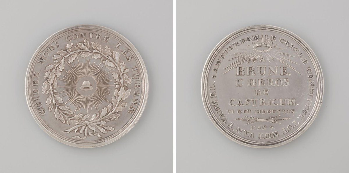 Battle of Castricum, Medal Presented to General Brune by the Society "Tot nut van het vaderland"