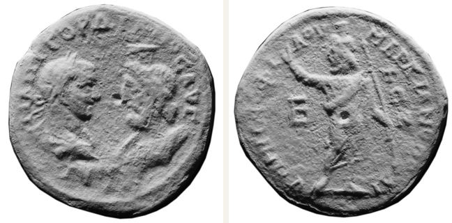 Markianopolis, Gordian III., bronze coin — Serapis standing left (CN type 13095)