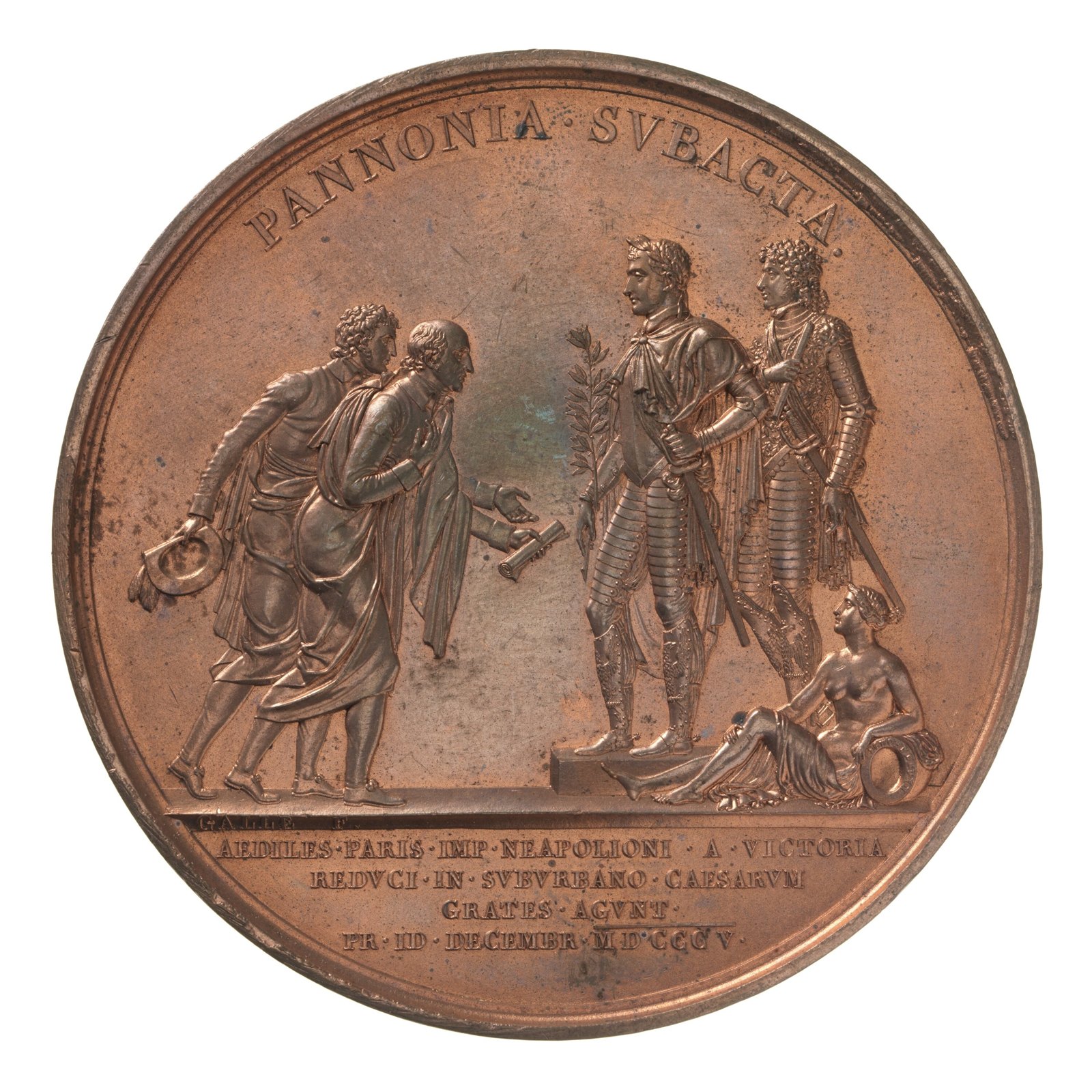 Medal, commemorative, France, 1805 — museum object NU 34182
