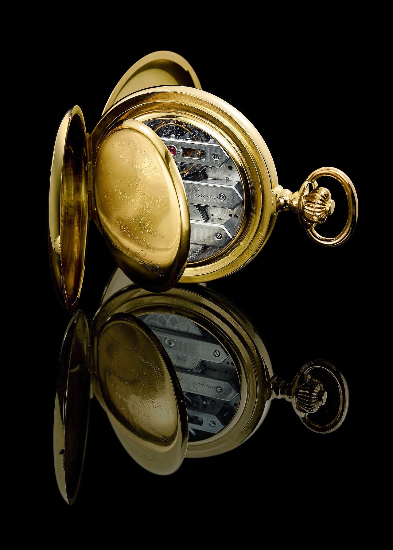 Girard-Perregaux rose gold pocket chronometer with tourbillon, circa 1860