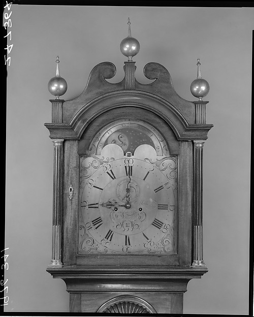 Additional museum view 5 of Tall Clock (accession 1976.341).