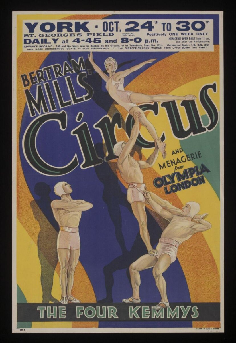 Poster — Bertram Mills poster, Bradford, Great Britain, 1935