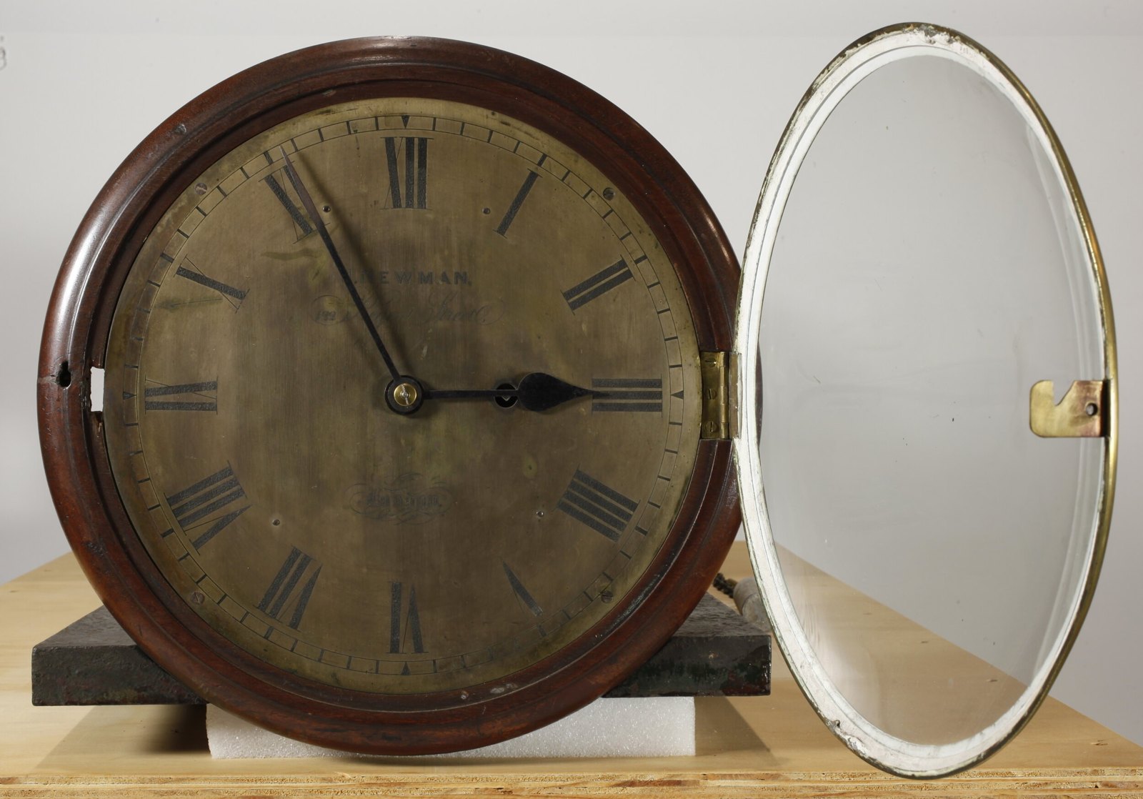 Tide gauge clock, J. Newman, London, 1850s — museum object ST 25237
