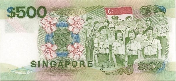 Reverse of 500 Dollars (1988), Pick 24