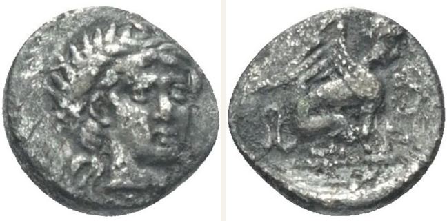 Gergis, Obol — Sphinx seated right (CN type 22705)