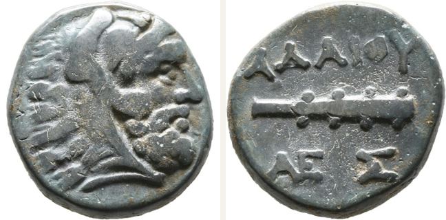 Uncertain mint, Adaios, bronze coin — Club (CN type 12951)