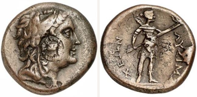 Lysimacheia, bronze coin — Artemis advancing right (CN type 12124)
