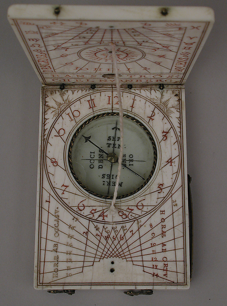 Additional museum view 4 of Portable diptych sundial (accession 03.21.38).
