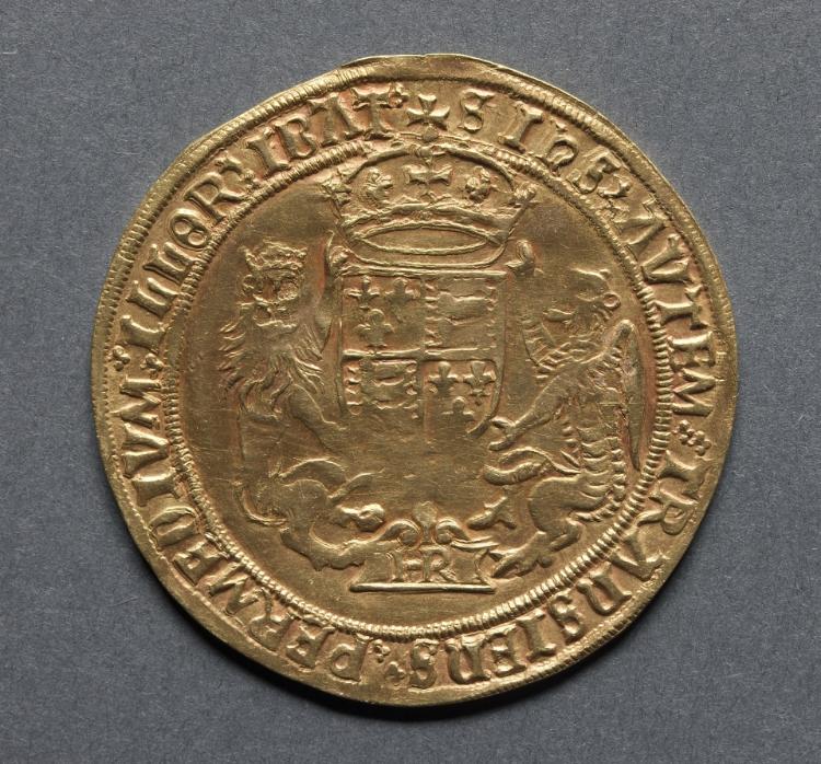 Sovereign (reverse), 1544–1547 (Cleveland Museum of Art 1969.173.b)
