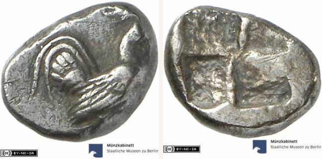 Selymbria, Diobol — Quadripartite incuse square (CN type 307)