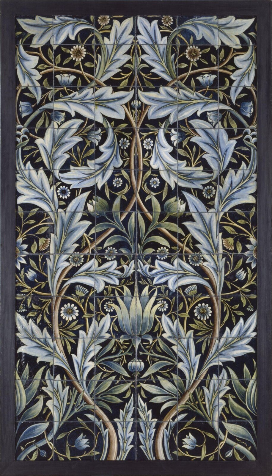 Tile panel, Morris, William and De Morgan, William Frend, England, 1876 — museum object C.36-1972
