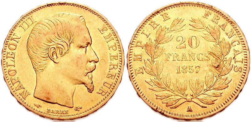 French 20 Francs Gold Coin
