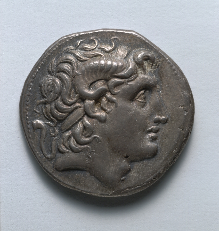 Tetradrachm: Head of Alexander III [The Great] (obverse), 297–281 BCE (Cleveland Museum of Art 1917.984.a)