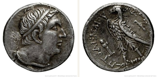 Ainos, Ptolemaios III. Euergetes, stater — Eagle standing left on thunderbolt (CN type 12307)
