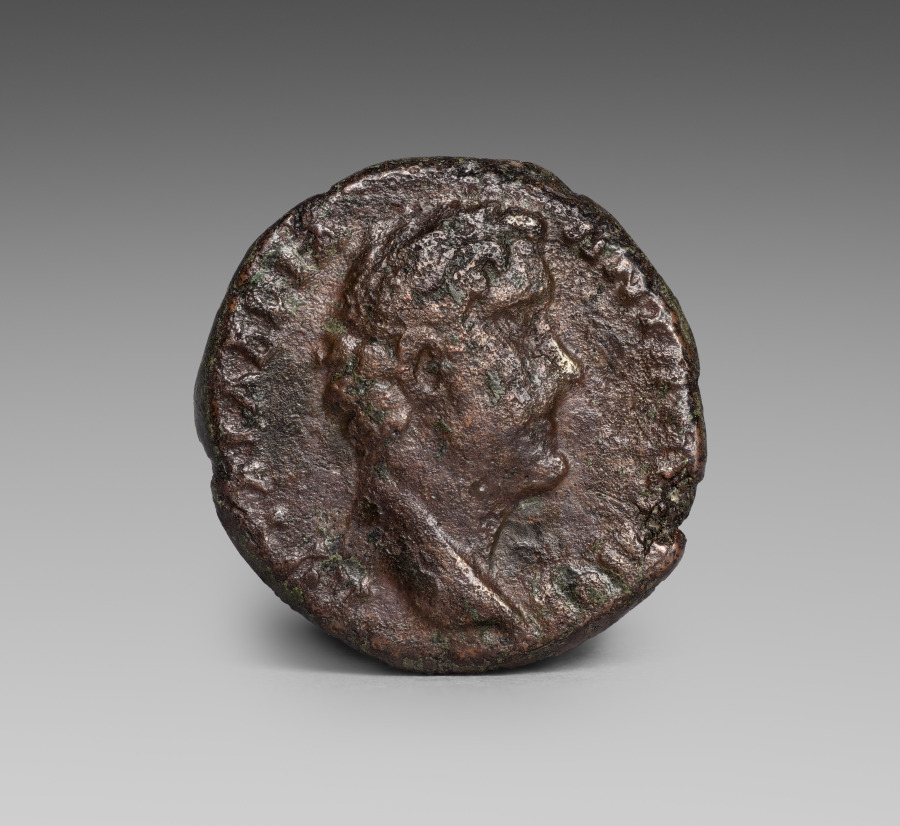 Provincial Coin: Head of Antoninus Pius, Laureate (obverse), 138–61 CE (Cleveland Museum of Art 2004.93.a)