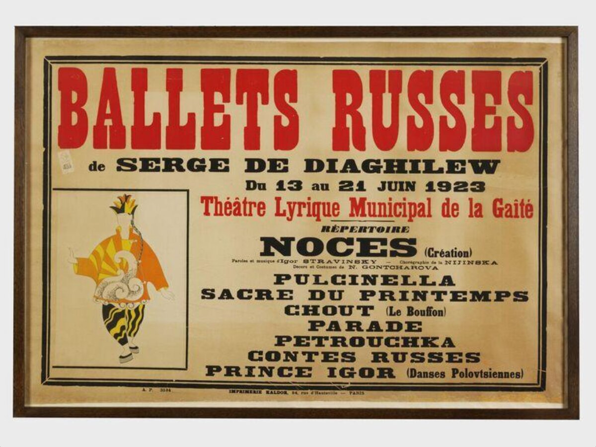 Poster — Ballet Russes poster , Paris, 1923
