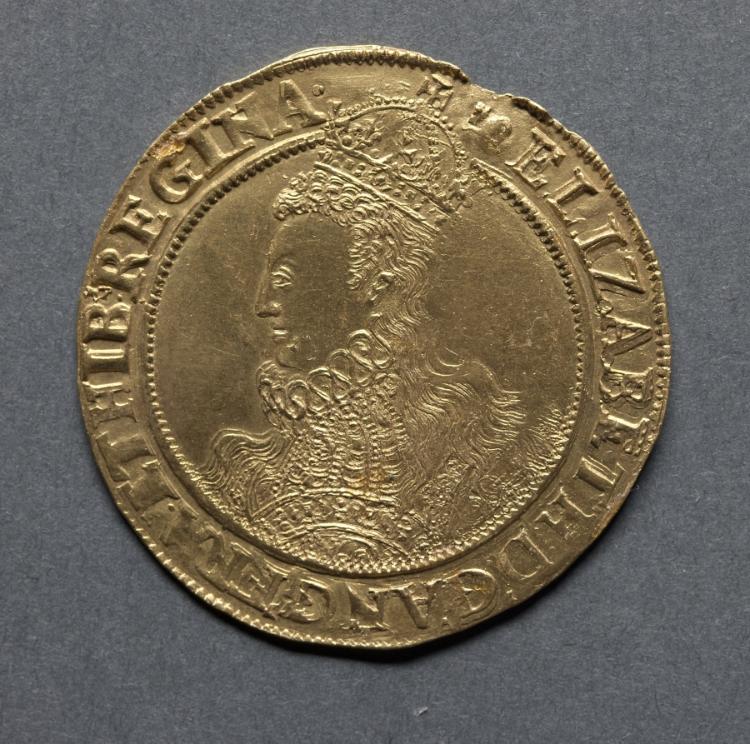 Pound: Elizabeth I (obverse), 1595–1598 (Cleveland Museum of Art 1969.185.a)