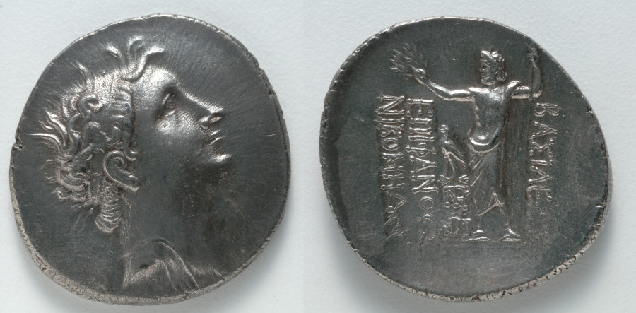 Tetradrachm: Head of Nicomedes II (obverse); Zeus (reverse), 149–120 BCE (Cleveland Museum of Art 1917.990)