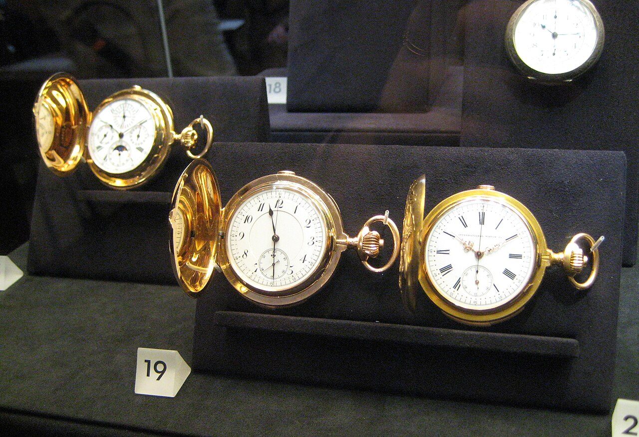 International Watch Co. minute repeater hunter pocket chronograph, circa 1900