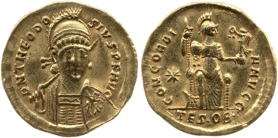 RIC X Theodosius II (East) 360