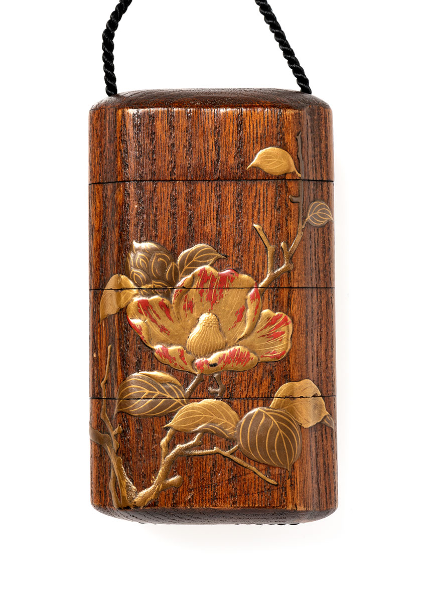 Inro with camellia blossom