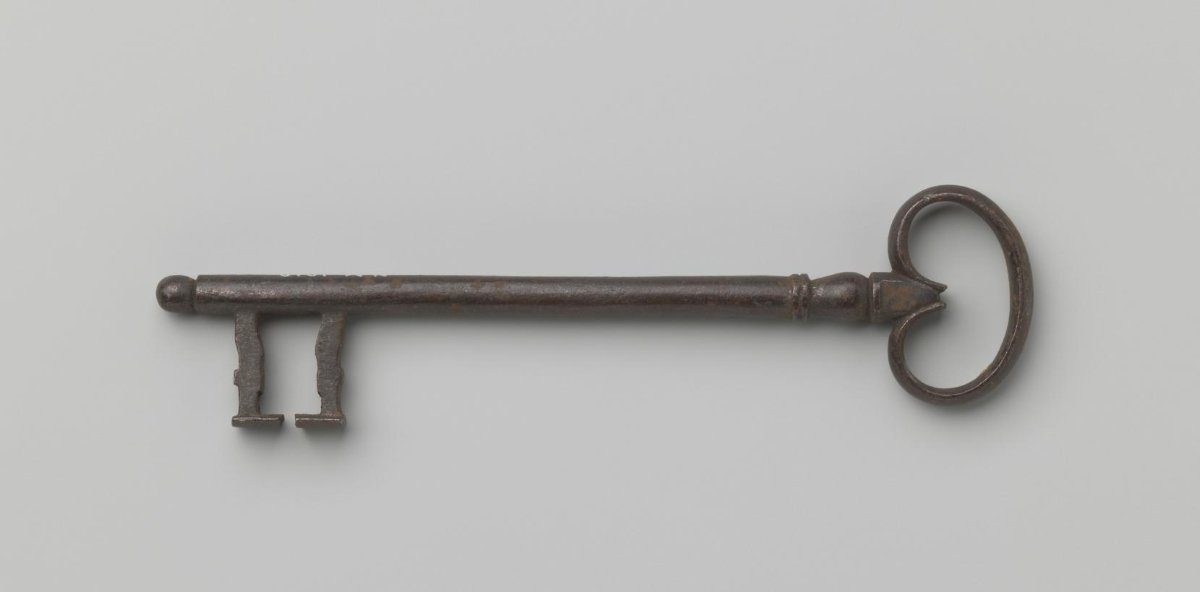Iron key, c. 1400 - c. 1950