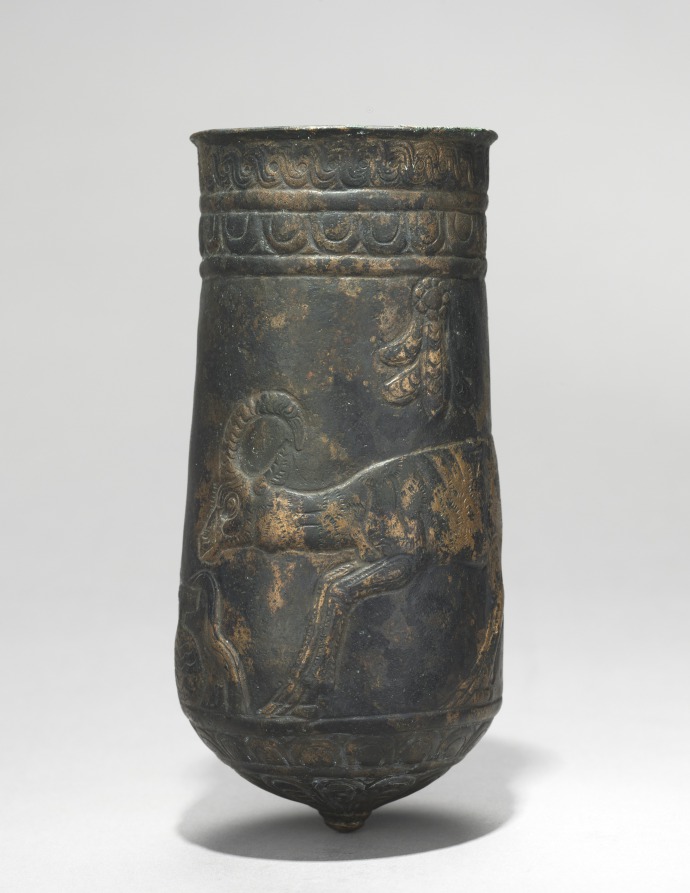 Additional museum view 2 of Button-Based Situla (accession 1960.35.2).