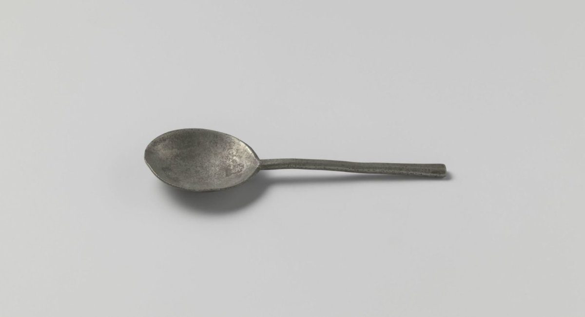 Pewter spoon