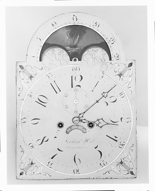 Additional museum view 3 of Tall Clock (accession 32.55.8).