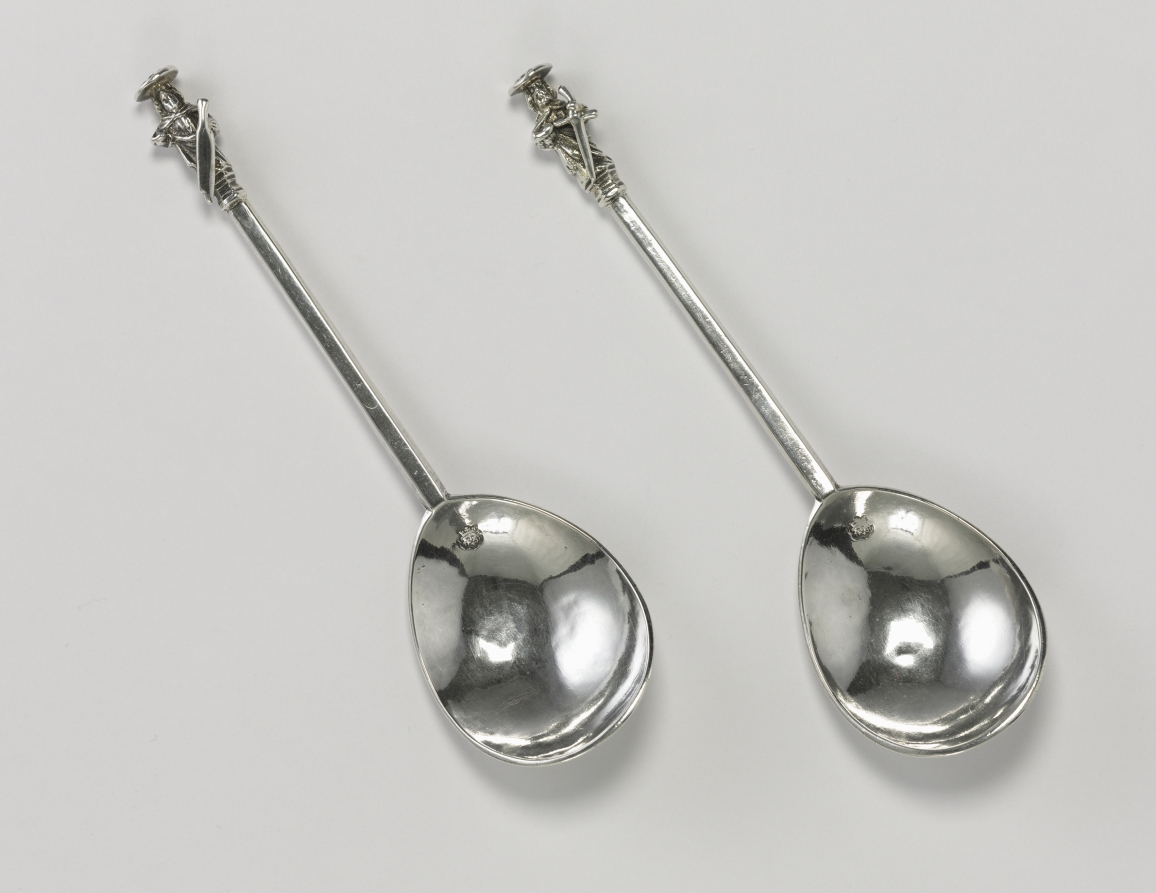 Additional museum view 2 of Saint Paul Spoon (accession 1942.805).