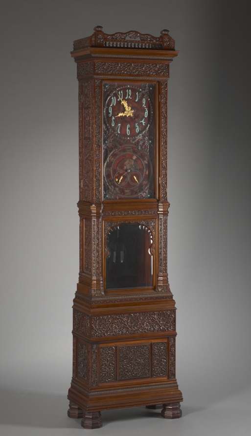 Additional museum view 3 of Tall Clock (accession 1992.70).