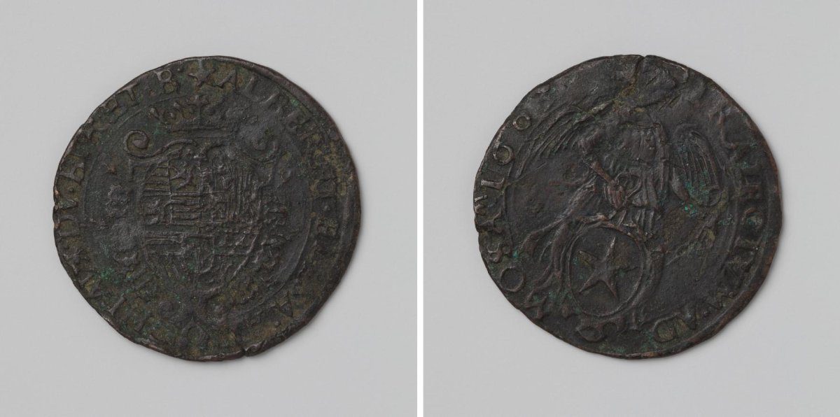 Albert and Isabella of Austria, jeton of the city of Maastricht