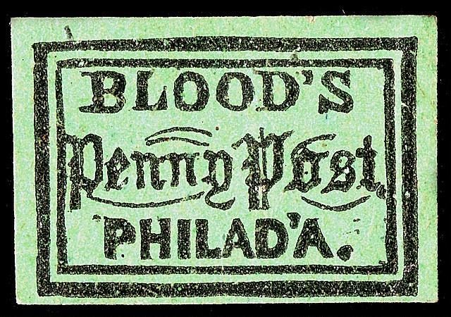 1-cent Blood's Despatch Stamp