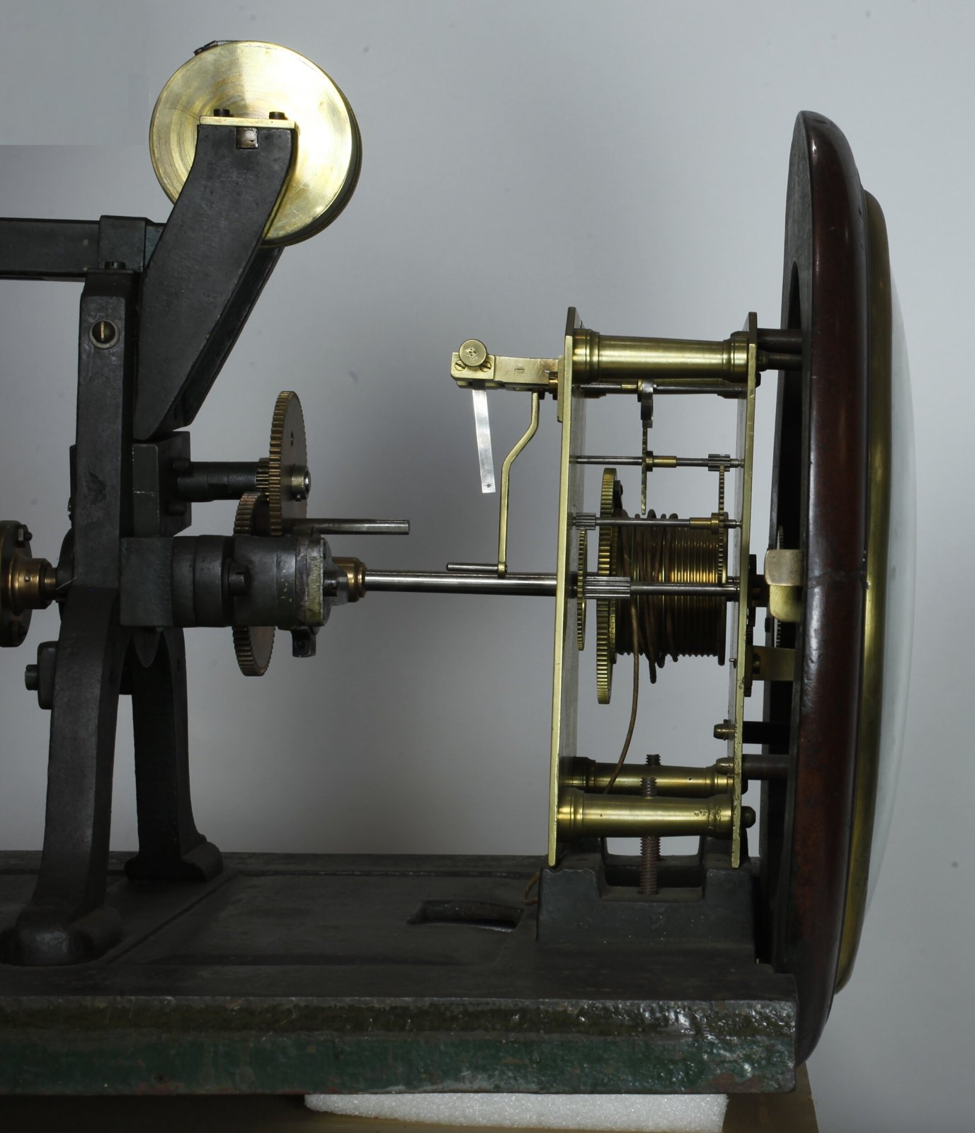 Tide gauge clock, J. Newman, London, 1850s — museum object ST 25237