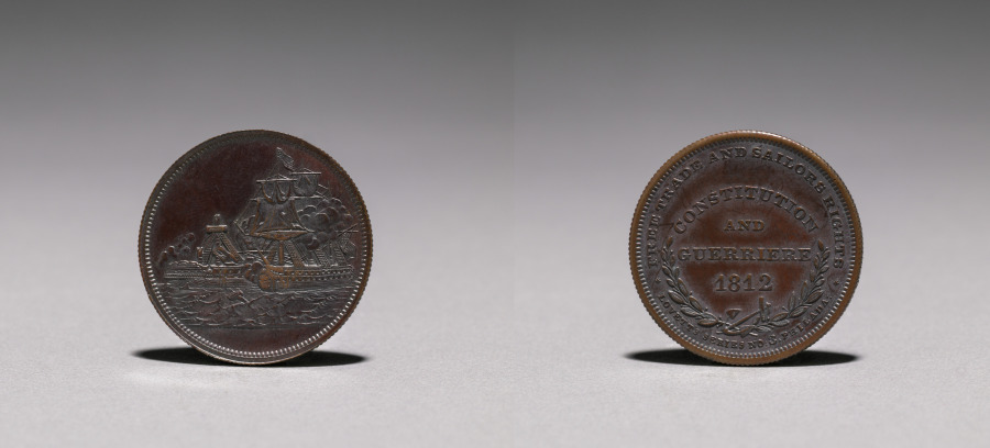 Medal: Constitution and Guerriere, 1812, 1812 (Cleveland Museum of Art 1916.1877)
