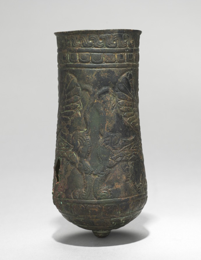 Additional museum view 4 of Button-Based Situla (accession 1960.35.1).