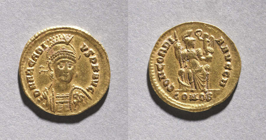 Tremissis of Honorius, 395–423 CE (Cleveland Museum of Art 1968.51)