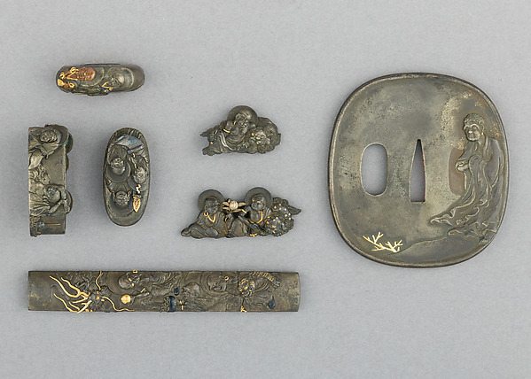 Set of Sword Fittings (Mitokoromono), Japanese, ca. 1615–1868