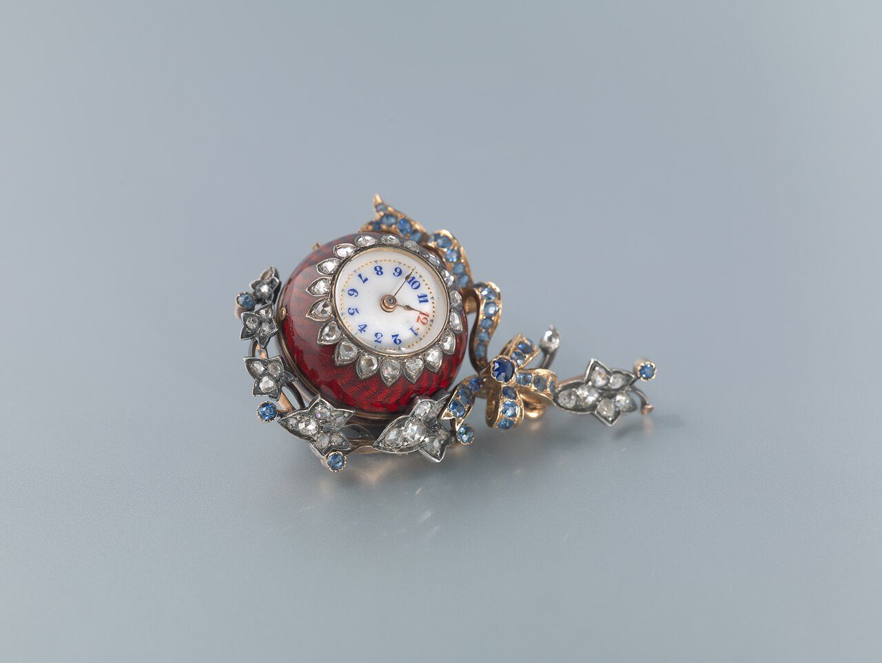 Marius Lecoultre 'Boule de Genève' chatelaine watch, 1889